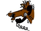 A horse on the phone - news from the horse`s mouth